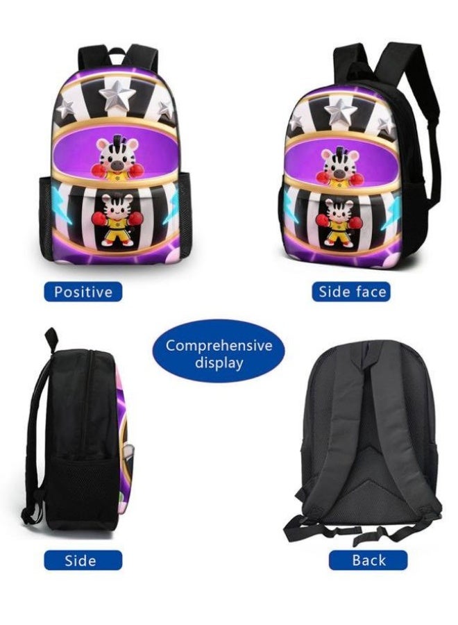 Bright Li Fire Fashion is unlimited! Cartoon bag three-piece set, suitable for a variety of scenes for students and teenagers (available for students, children, friends on outings, mountain climbing, schooling, etc.) - 2 - Image 3