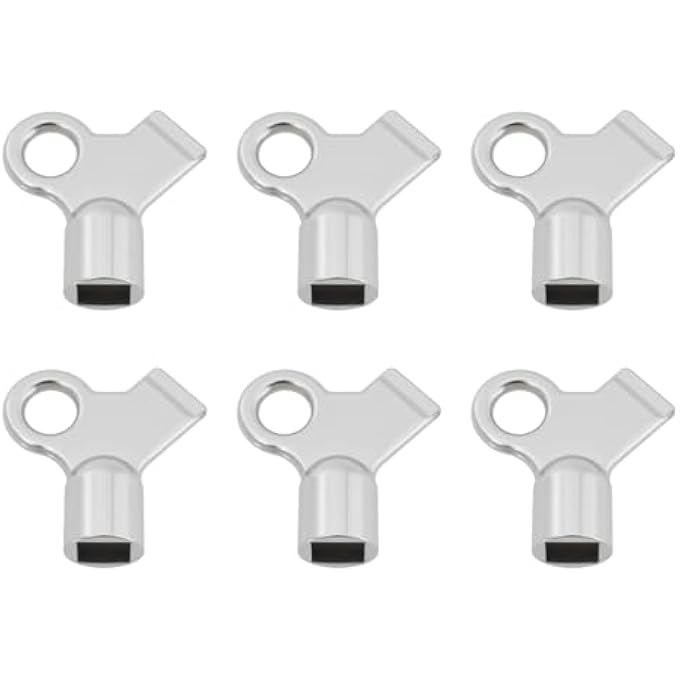6PCS 5MM SQUARE RADIATOR BLEED VALVE KEYS FOR RADIATORS BLEEDING AND AIR VENTING - Image 2