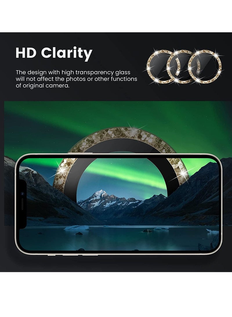 9H Tempered Glass Camera Cover Screen Protector Metal Individual Ring Protector for iPhone 14Pro 6.1 inch iPhone 14 ProMax 6.7 inch 2022 - Image 3
