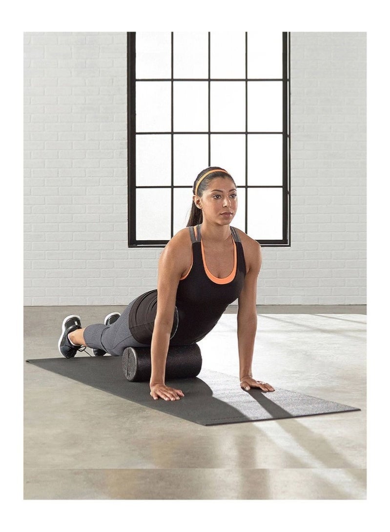 رَوَائِد رولر فوم لليوغا عالي الكثافة لتدليك الظهر والساقين والتمارين – لاستعادة العضلات وتخفيف الألم – مثالي لجميع مستويات اللياقة – بطول 45 سم – يعزز القوة الأساسية والتحمل - Image 4