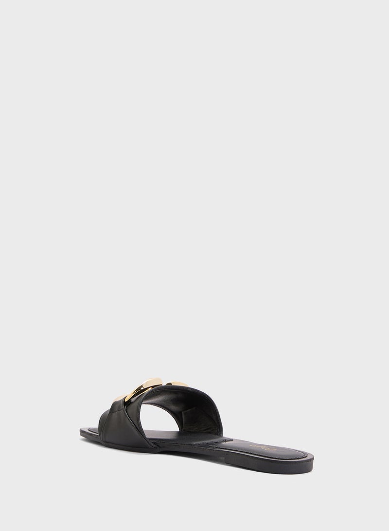 جينجر صندل نسائي مسطح - Image 2