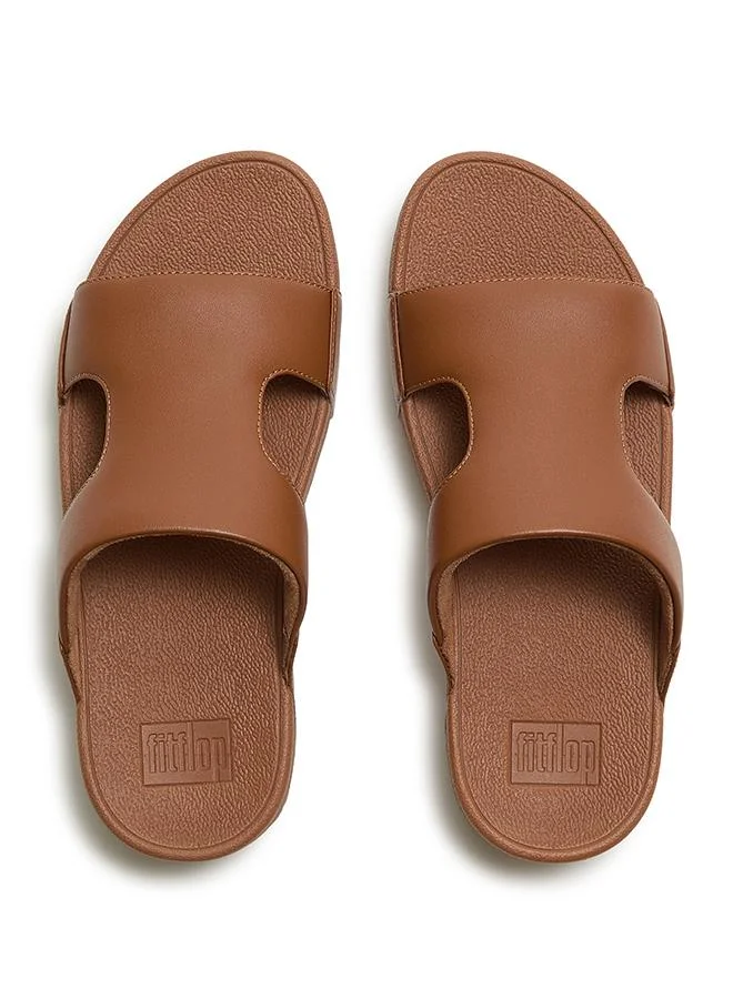 فيت فلوب LULU LEATHER H-BAR SLIDES