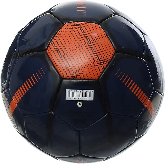 Minsa Lux Fully Pressed Football, Size 4, Black/Orange