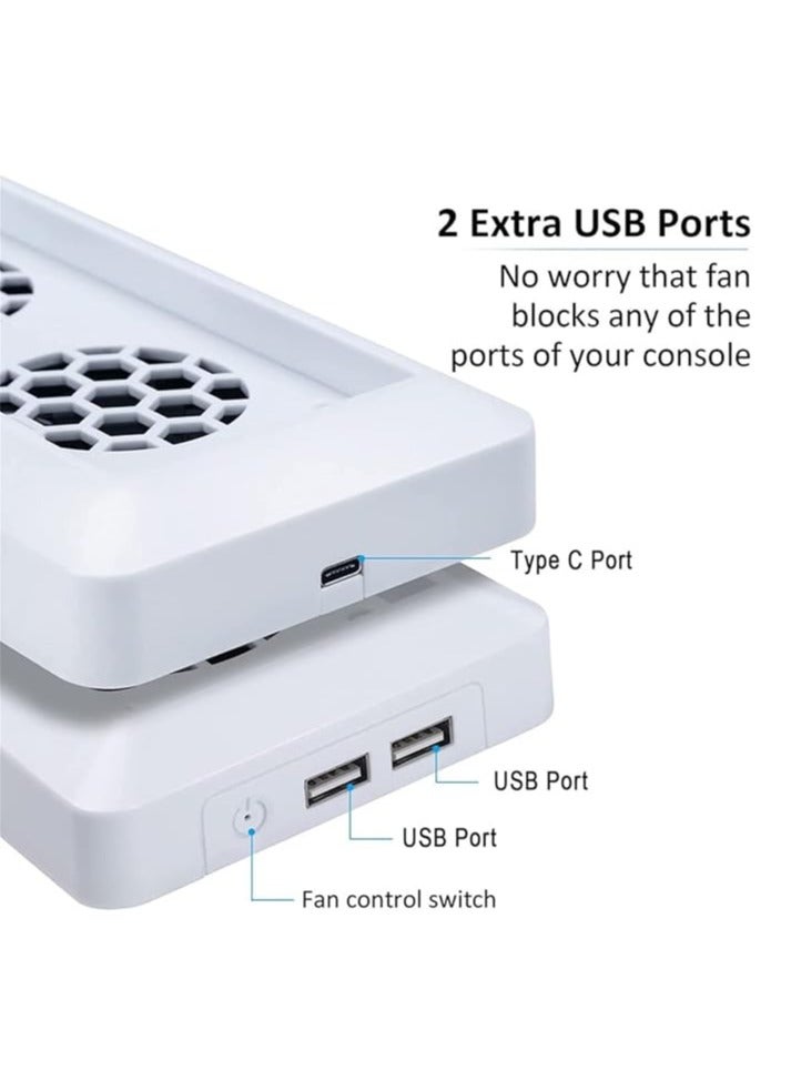 Loquat Dock cooling fan , console cooler with 2 docking stations, built-in cooling fan for Xbox Series S console accessories - Image 3