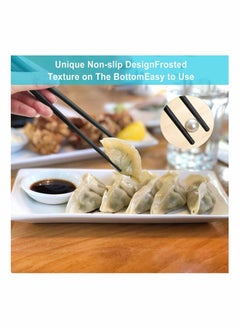 Excefore Durable Non-Slip Black Alloy Chopsticks Set  - Image 3