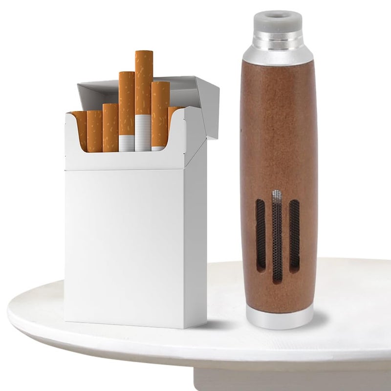 Mini Portable Ashtray Black Plum Blossom Design for Men Fathers - Image 3
