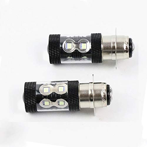 DSkoiph 2x H6m 100W LED Super White HeadLight Bulbs Fit For Honda TRX 250 300 400 450 700 - Image 2