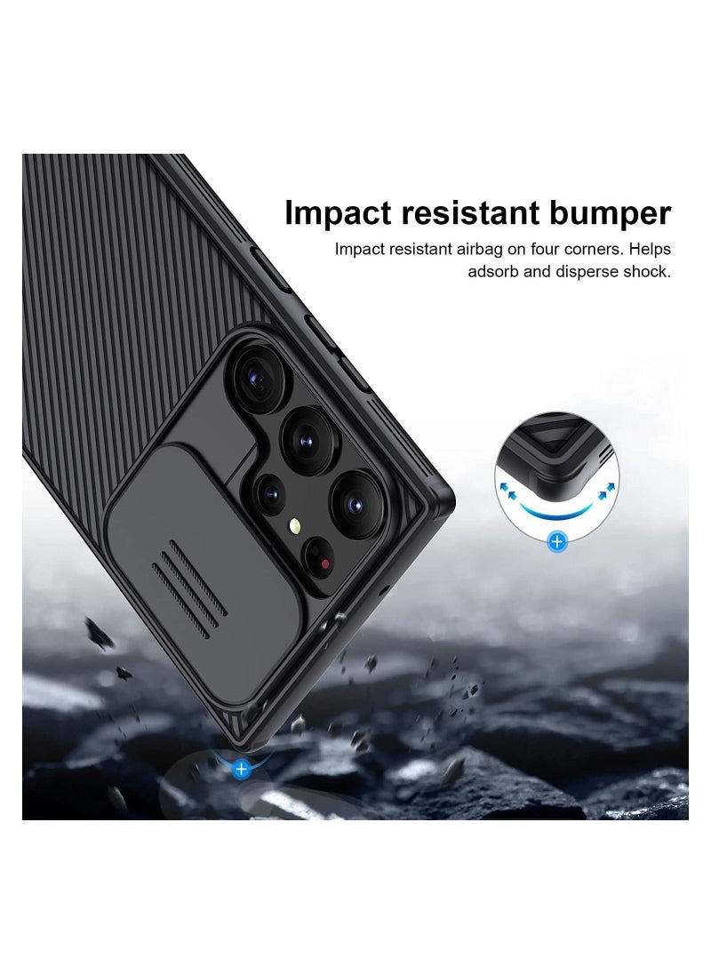 Nillkin - Case Compatible with Samsung Galaxy S23 Ultra 5G, [Camera Protection] Slide Camera Cover, Slim Stylish Protective for 6.8" - Image 1