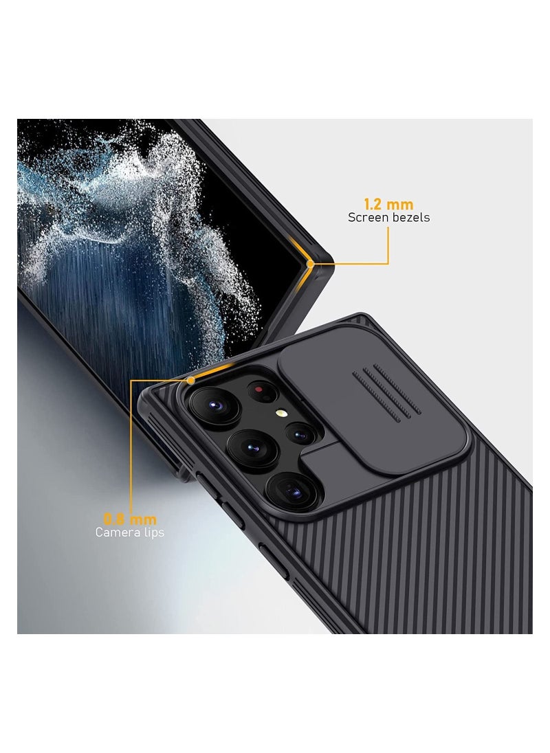 Nillkin - Case Compatible with Samsung Galaxy S23 Ultra 5G, [Camera Protection] Slide Camera Cover, Slim Stylish Protective for 6.8" - Image 1
