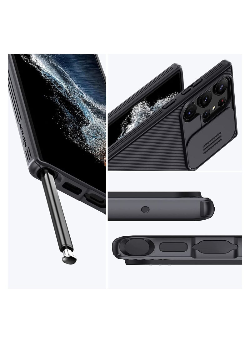 Nillkin - Case Compatible with Samsung Galaxy S23 Ultra 5G, [Camera Protection] Slide Camera Cover, Slim Stylish Protective for 6.8" - Image 1