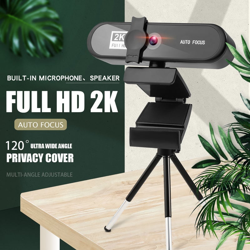 4K Private Model Beauty Auto Focus 1080P Computer Camera Hd Network Usb Live Webcam2K Drive-Free - Image 1