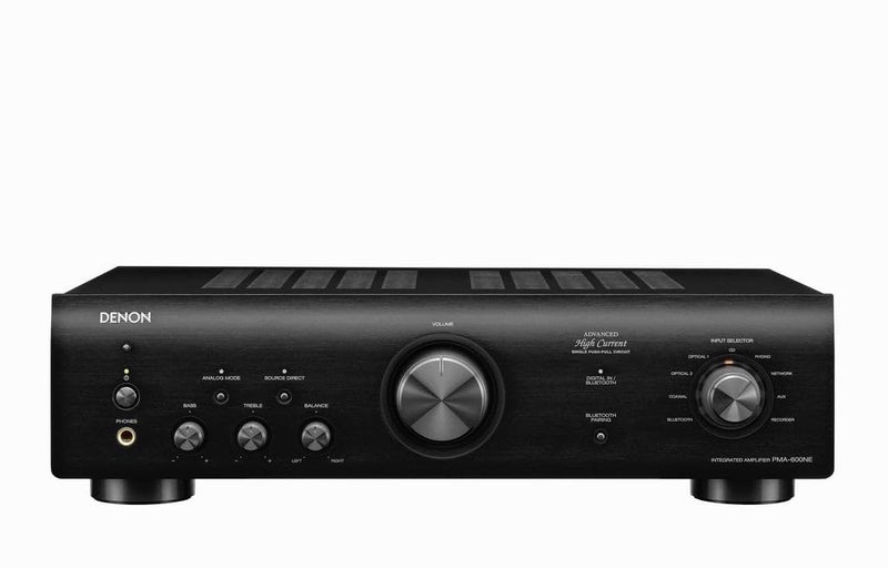 Denon PMA600NE Stereo Integrated Amplifier Bluetooth Connectivity 70W x 2 Channels Builtin DAC and Phono PreAmp Analog Mode Advanced Ultra High Current Power