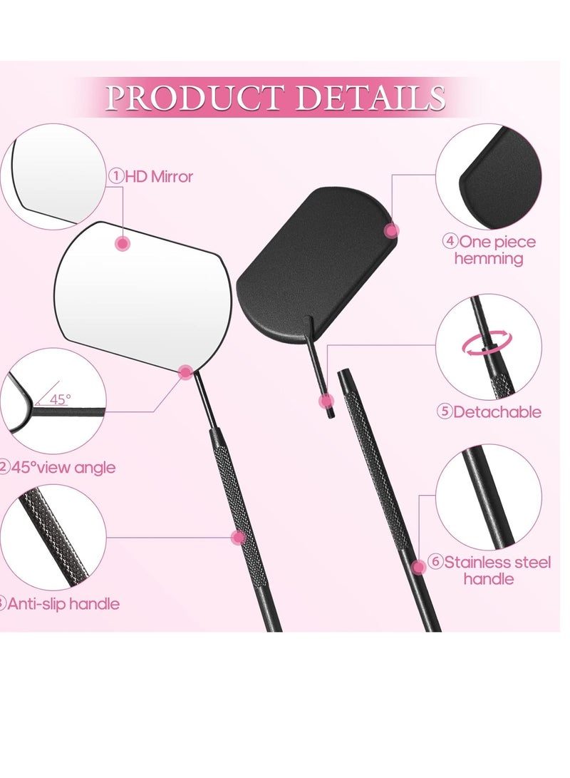 Generic Large Eyelash Extension Mirror Detachable Stainless Steel 45 Degree Angle Design Eyelash Extension Mirror for Eyelash Supplies - Image 5