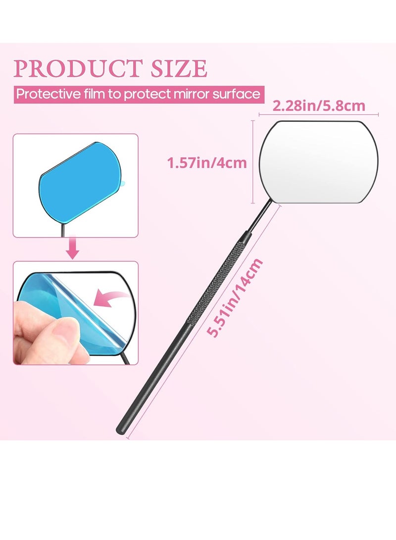 Generic Large Eyelash Extension Mirror Detachable Stainless Steel 45 Degree Angle Design Eyelash Extension Mirror for Eyelash Supplies - Image 4