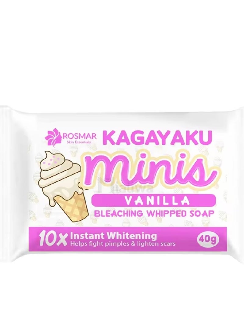 ROSMAR KAGAYAKU MINIS VANILLA BLEACHING WHIPPED SOAP 40G - Image 1