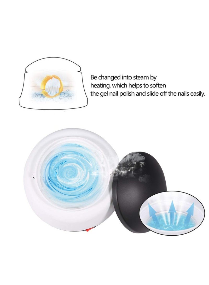 SYOSI Nail Polish Remover Machine, 36W Portable Gel Nail Polish Remover, Electric Steam Nail Polish Remover Tool, UV Nail Bulid Gel Removal Steamer, Automatic Manicure Filer Kit for Beauty Salon Home Use - Image 5