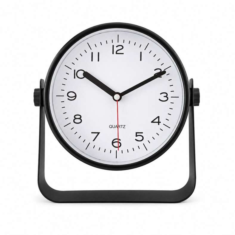 Pan Home Chronex Table Clock 17.5x17.4cm - Black - 195ZFH9900065 - Image 3