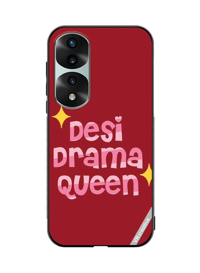 VR CREATIVE Protective Case Cover For Honor 70 Pro Desi Drama Queen Design Multicolour - Image 1