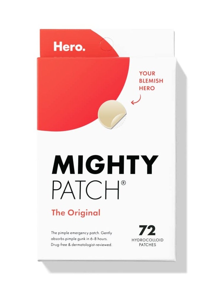 Mighty Patch Hydrocolloid Acne Pimple Patch Spot Treatment 72- Piece  - Image 1