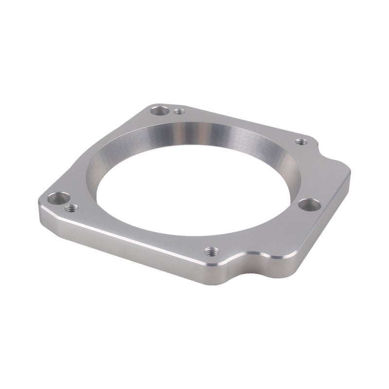 High Flow Adapter Plate: 102mm 4 Bolt Aluminum - 3D Machined Center, Compatible With DBW And DBC Throttle Bodies for 3 Bolt Intake Manifold Performance Upgrade - Image 2