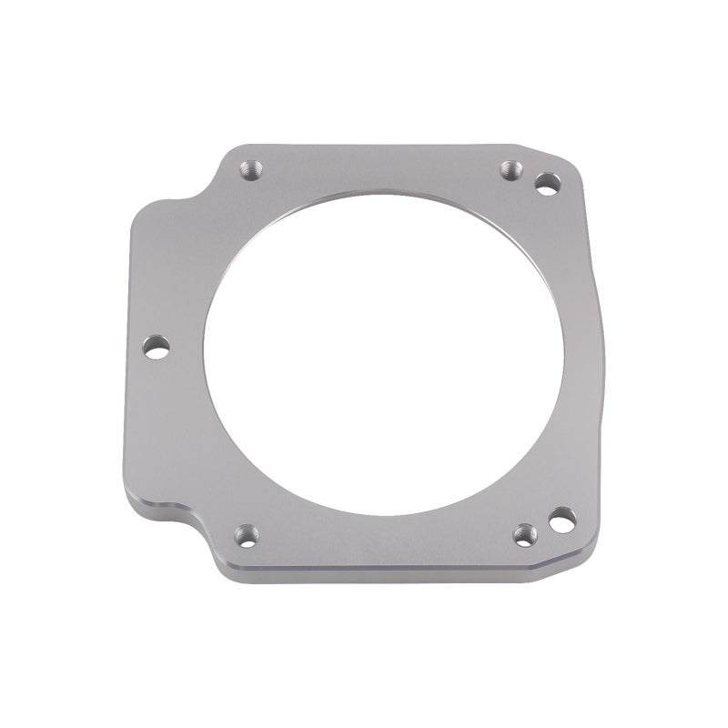 High Flow Adapter Plate: 102mm 4 Bolt Aluminum - 3D Machined Center, Compatible With DBW And DBC Throttle Bodies for 3 Bolt Intake Manifold Performance Upgrade - Image 4