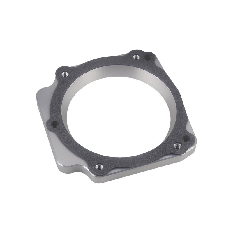 High Flow Adapter Plate: 102mm 4 Bolt Aluminum - 3D Machined Center, Compatible With DBW And DBC Throttle Bodies for 3 Bolt Intake Manifold Performance Upgrade - Image 5