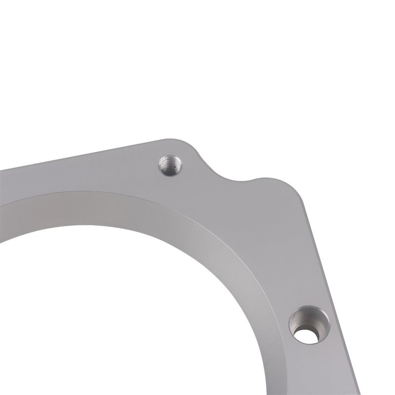 High Flow Adapter Plate: 102mm 4 Bolt Aluminum - 3D Machined Center, Compatible With DBW And DBC Throttle Bodies for 3 Bolt Intake Manifold Performance Upgrade - Image 3