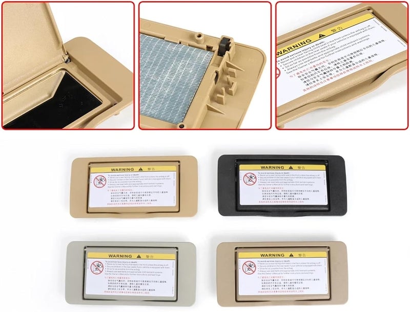 Wivplex Sun Visor Shade Mirror Cover for Mercedes W203 - Image 5