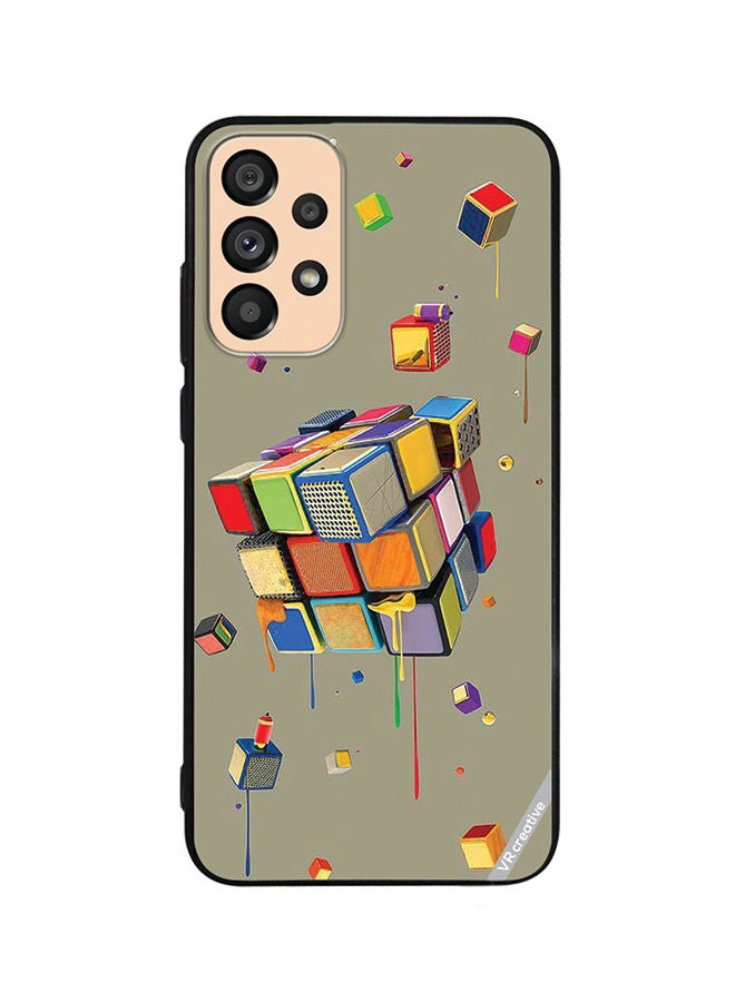 VR CREATIVE Protective Case Cover For Samsung Galaxy A53 5G Cubes Design Multicolour - Image 1