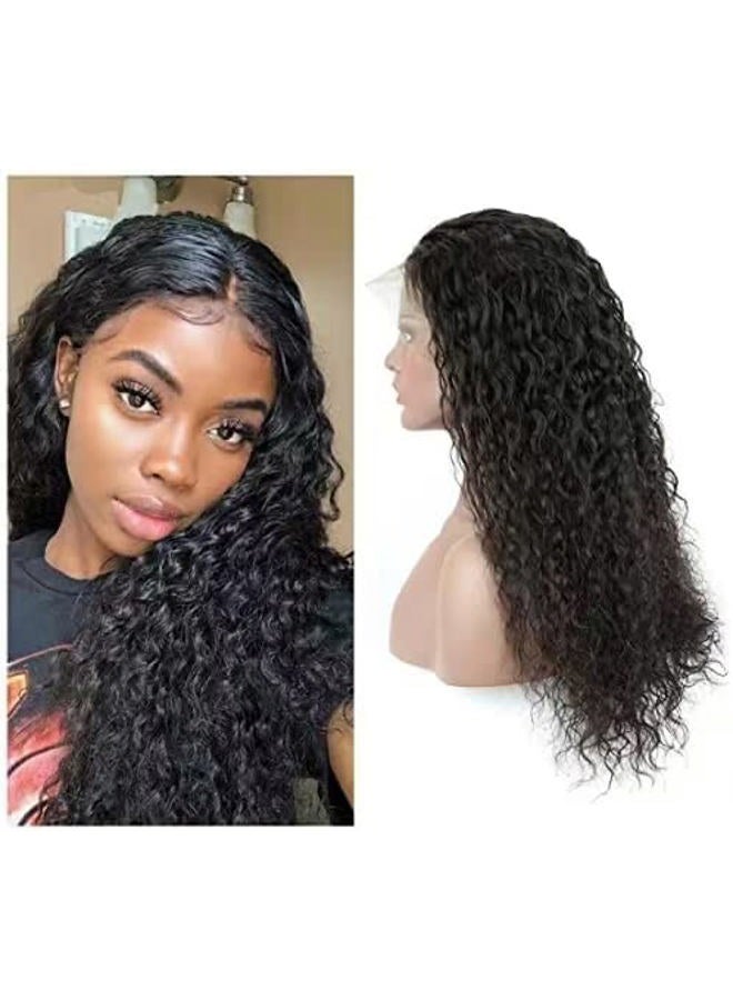 WPPIKK 13x4 Lace Front Wigs For Black Women Human Hair Pre Plucked Brazilian Wet and Wavy Lace Front Wigs Human Hair Curly Lace Frontal Wigs Human Hair 150% density (12 Inch) - Image 4