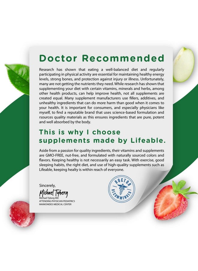 Lifeable Multivitamin with Iron for Adult | 13 Essential Vitamins and Minerals for Men and Women | Great Tasting Naturally Sourced Berry Flavor | Vegetarian Non-GMO | 90 Gummies - Image 5