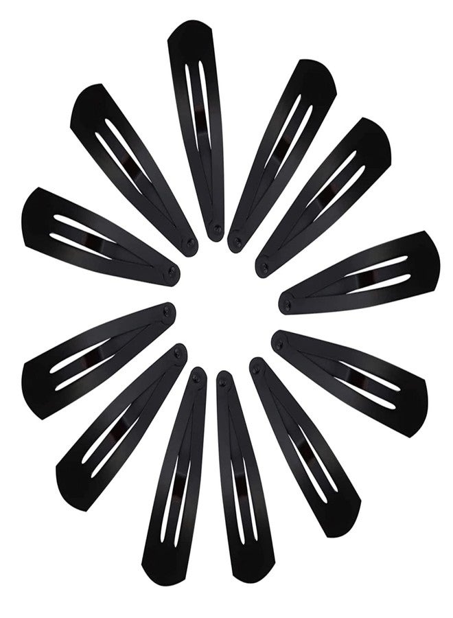 بيردوير مجموعة دبابيس الشعر BIRDWARE Premium Hair Accessories Tiktak باللون الأسود للفتيات والسيدات، عبوة من 12 قطعة (6 أزواج، 5 سم) - Image 1