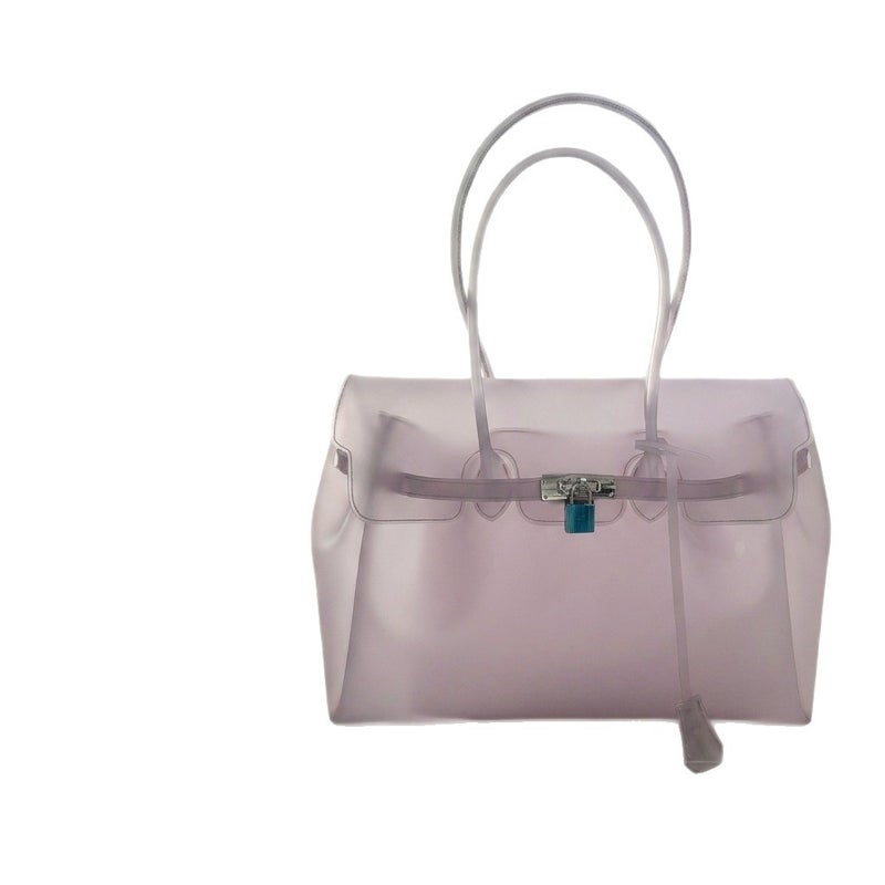Jellybirkin Style TPU Tote Bag, Large Capacity Handbag - Image 5