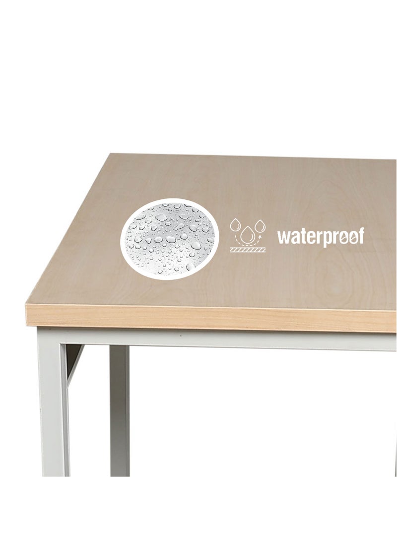 RIGID - RIGID Modern Computer Desk Table top Maple & Grey Legs - Image 1