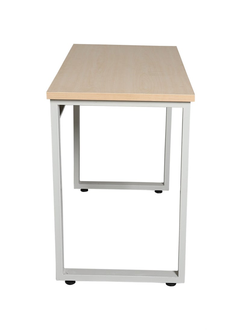 RIGID - RIGID Modern Computer Desk Table top Maple & Grey Legs - Image 1
