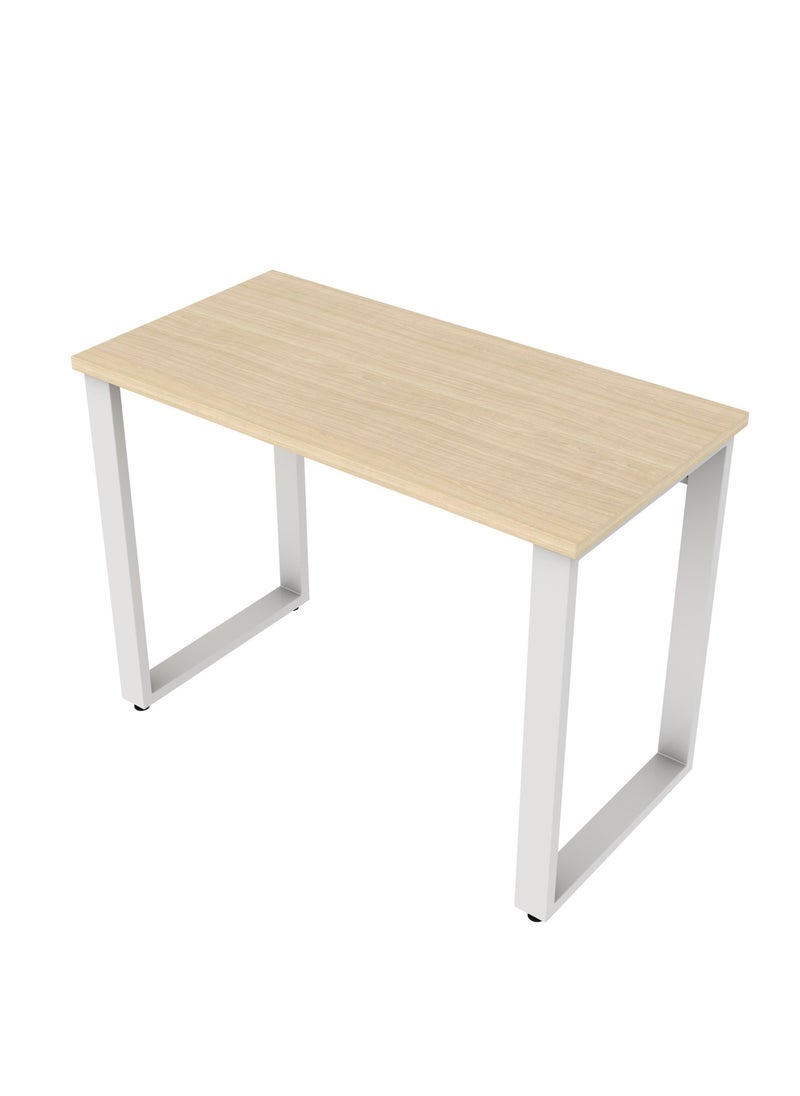 RIGID - RIGID Modern Computer Desk Table top Maple & Grey Legs - Image 1