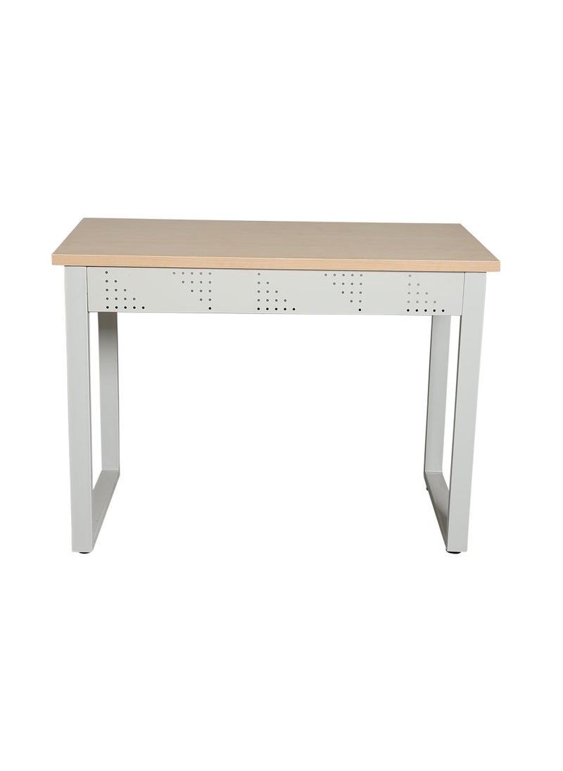 RIGID - RIGID Modern Computer Desk Table top Maple & Grey Legs - Image 1