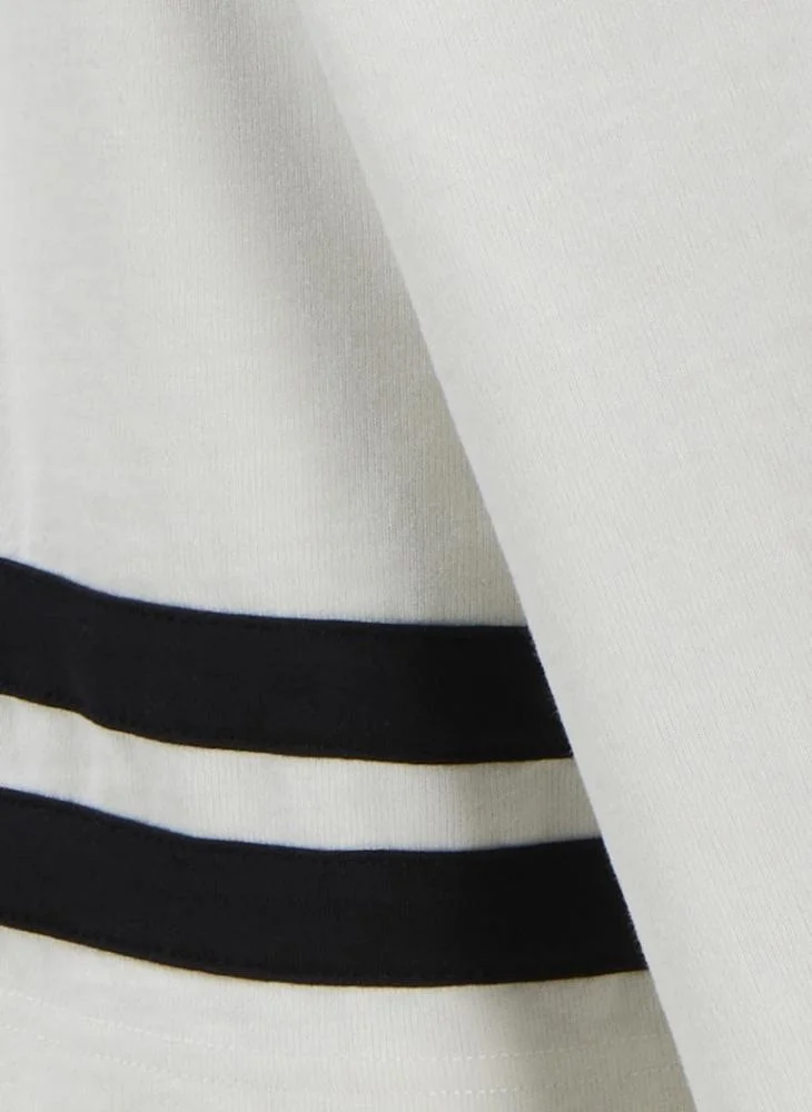 جاك اند جونز Jcoretreat Contrast Striped Short Sleeve Crew Neck