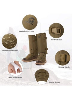 Gonex Snake Gaiters, Waterproof Snake Guards, Snake Bite Protection For Lower Legs, Snake Proof Gaiters Fit For Men & Women, Adjustable Size, Pack Of 1  - Image 4