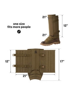 Gonex Snake Gaiters, Waterproof Snake Guards, Snake Bite Protection For Lower Legs, Snake Proof Gaiters Fit For Men & Women, Adjustable Size, Pack Of 1  - Image 5