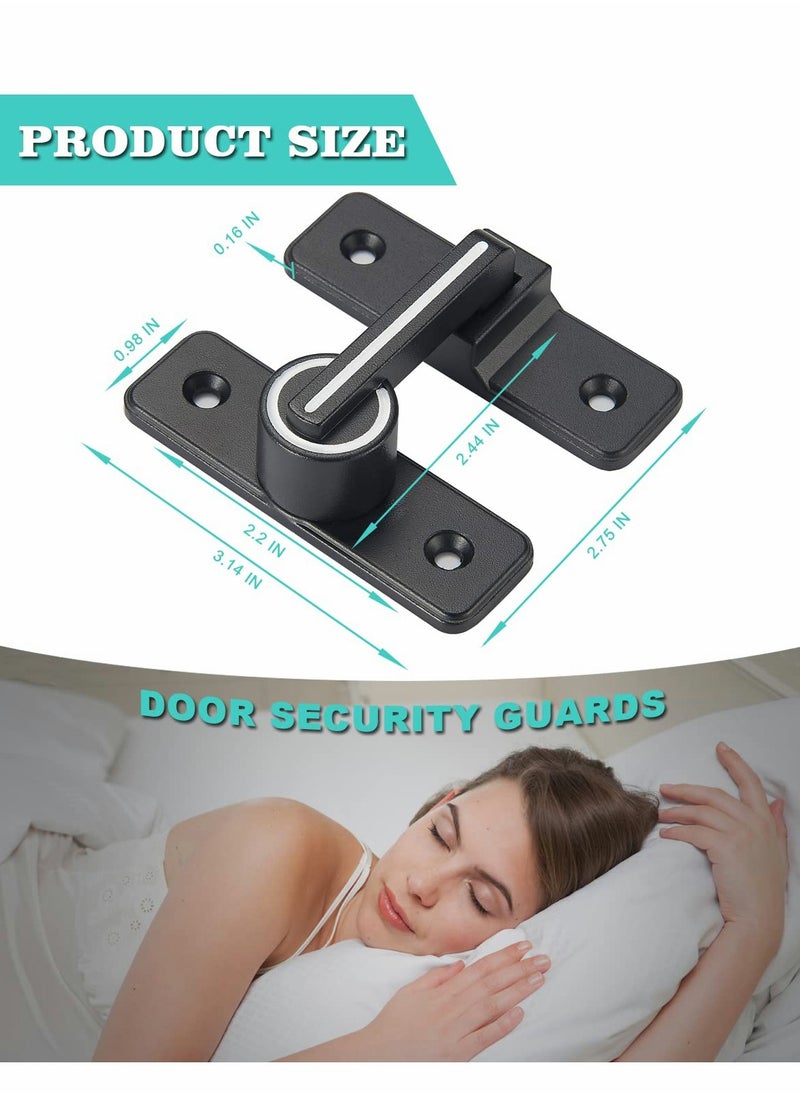 KASTWAVE - 180 Degree Right Angle Door Lock, Heavy Duty Flip Door Latch Bolt Lock cam Lock Door and Window Push-Pull Lock Rod Bolt barn Push-Pull Door Lock (Luminous Tone) - Image 1