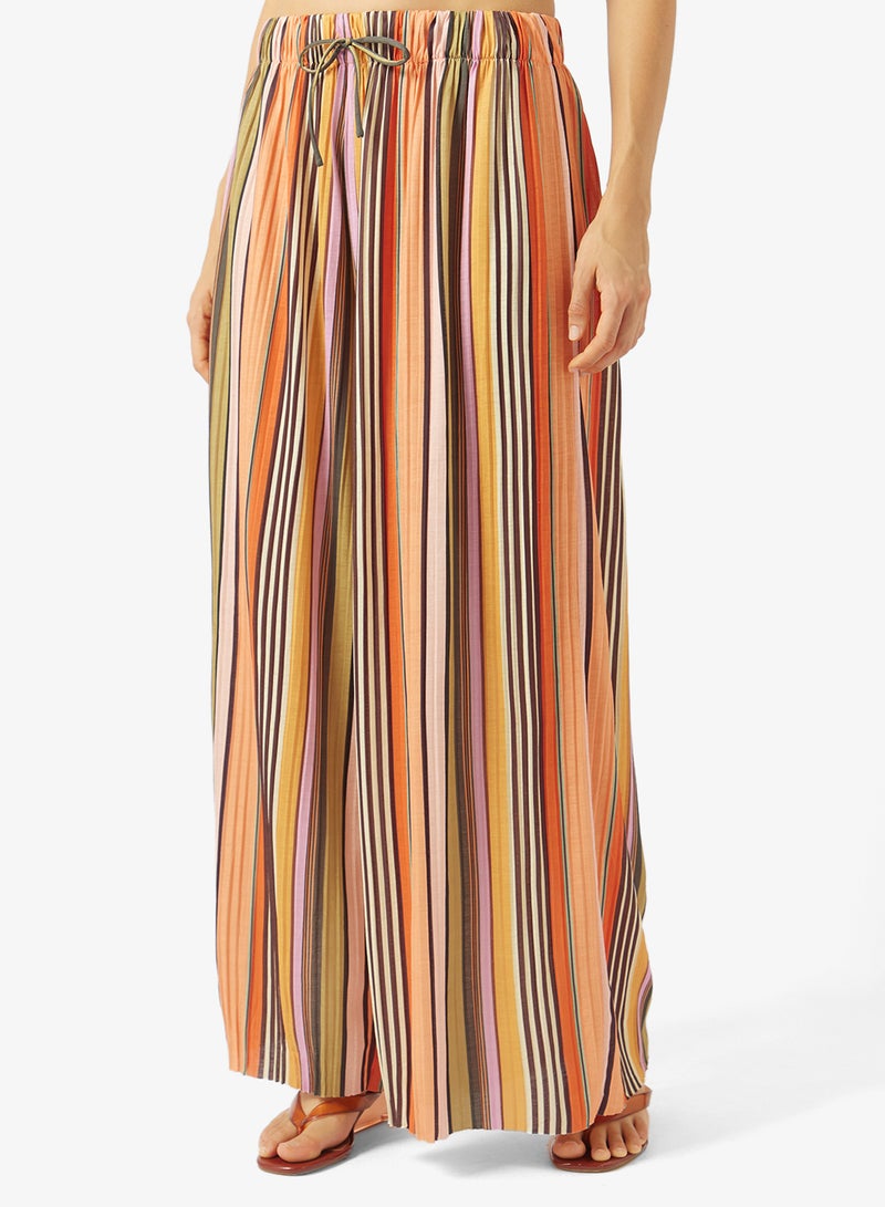 TOPSHOP Tie Wide Leg Trousers - Image 1