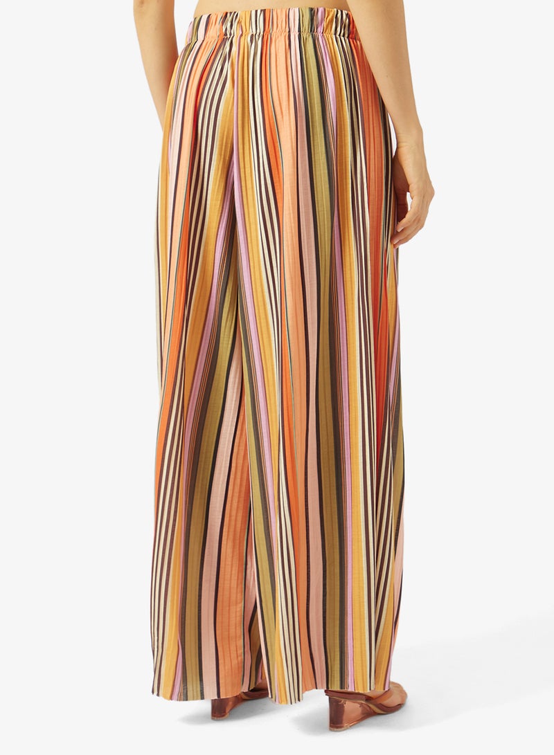TOPSHOP Tie Wide Leg Trousers - Image 3