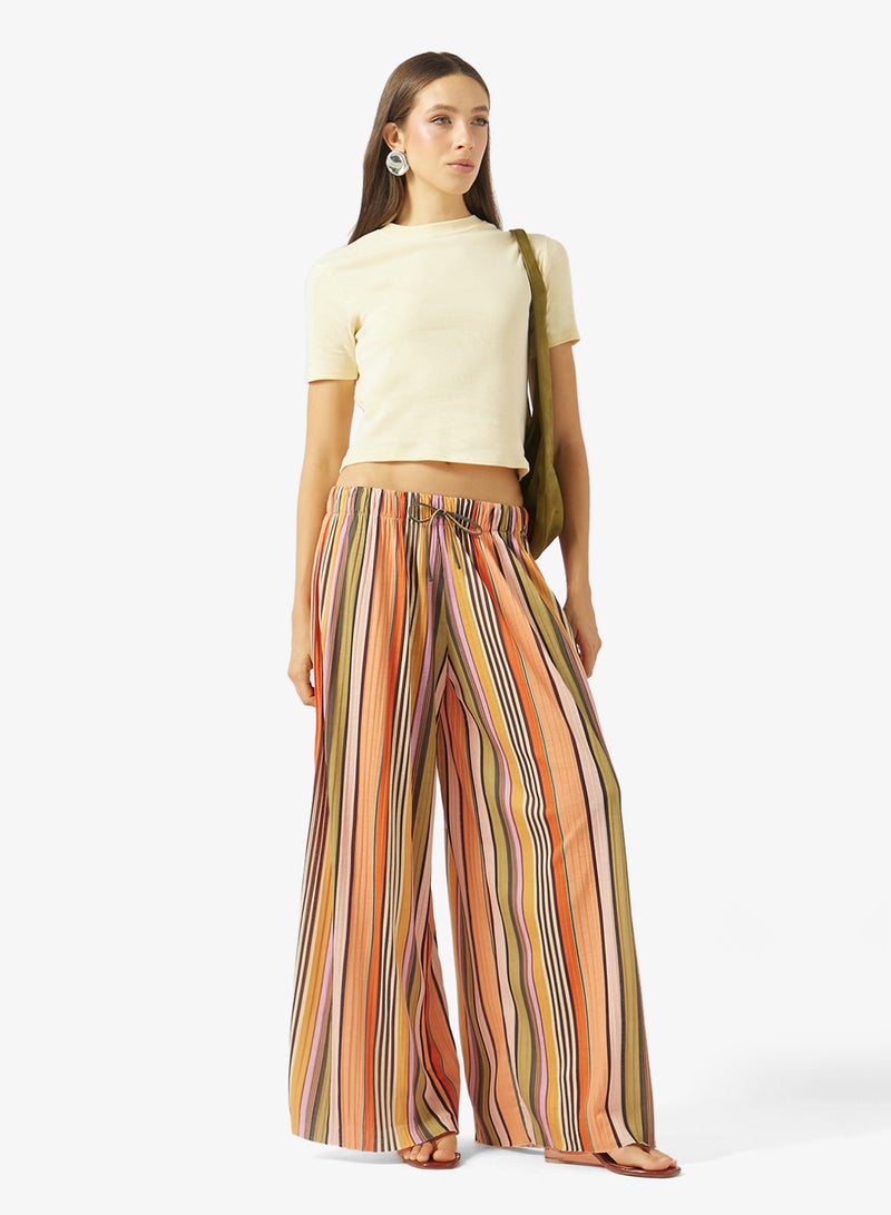 TOPSHOP Tie Wide Leg Trousers - Image 2