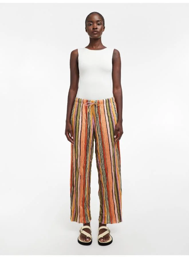 TOPSHOP Tie Wide Leg Trousers