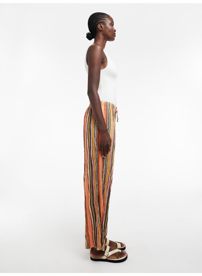 TOPSHOP Tie Wide Leg Trousers - Image 3