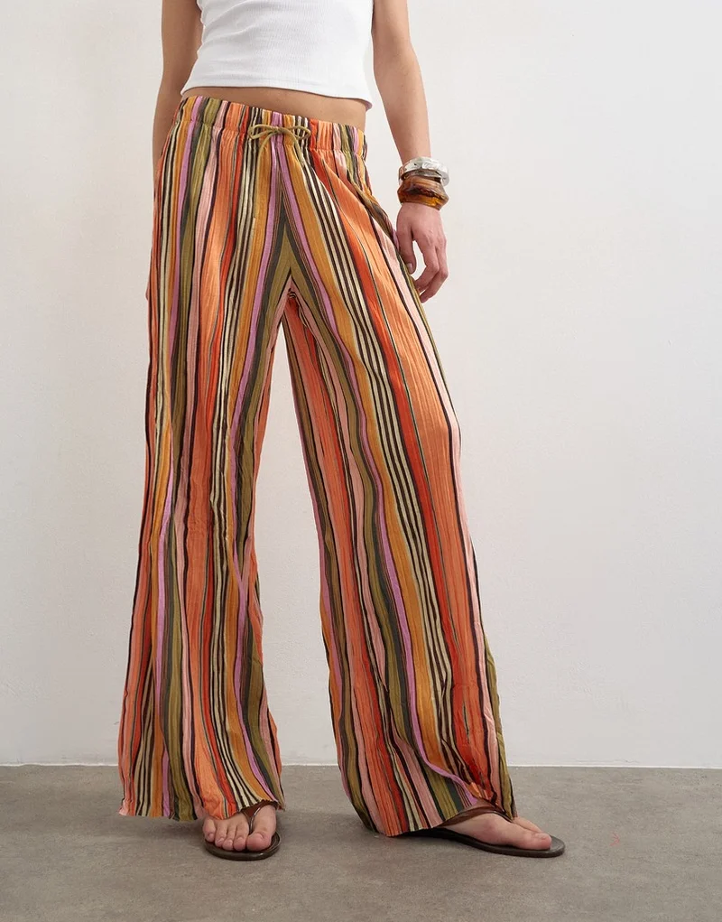 Topshop Tie Wide Leg Trousers