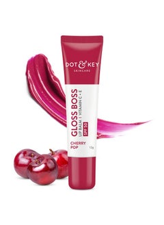 Dot & Key Dot & Key Cherry Lip Balm SPF 50 (12gm) | Moisturization |For Smooth Soft Lips | Shea Butter with Vitamin E | Tinted Lip Balm for Glossy, Buttery Soft Lips | with Vitamin C for Dark Lips | Lip Balm for Women  - Image 1