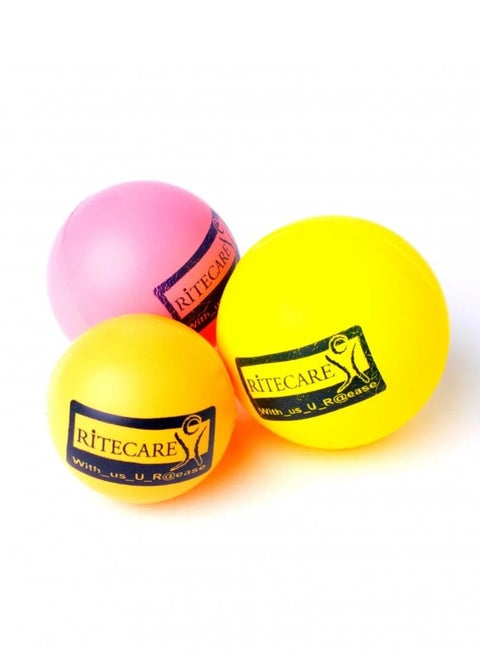 Hand Grip Strength Trainer, Stress Relief Ball for Adults and Kids, Wrist Rehab Therapy Hand Grip, Squishy Ball Resistance Exercise Squeezer .3 pcs