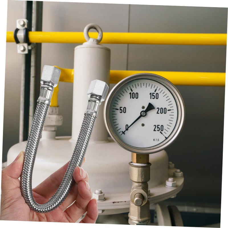 Stainless Steel Air Compressor Hose With One Way Valve Flexible Pneumatic Fittings For Safe Tool Connections - Image 5
